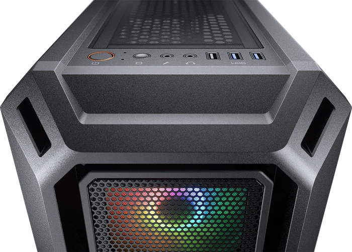 Cougar MX440 Mesh RGB, Glasfenster