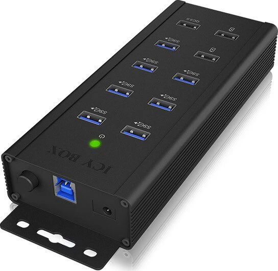 RaidSonic Icy Box IB-HUB1703-QC3 USB-Hub, 7x USB-A 3.0, USB-B 3.0 [Buchse]