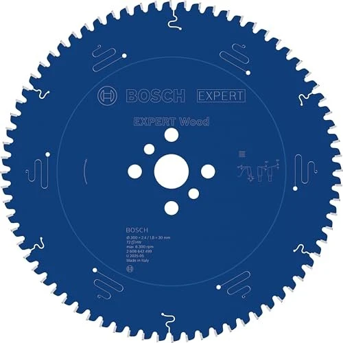 Bosch Professional Expert for Wood Kreissägeblatt 72Z, 300x1.8x30mm, 1 Stück