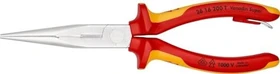 Knipex Flachrundzange mit Schneide, 20cm