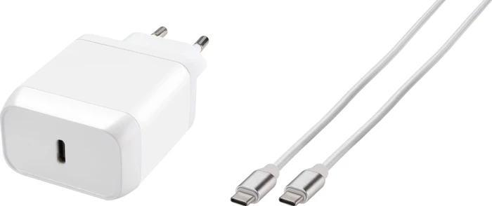 Vivanco Super Fast Power Delivery Charger Set 45W weiß