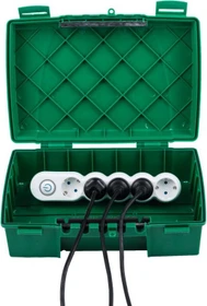 Heitronic Sicherheitsverteilerbox MAXIMUS GRÜN IP55