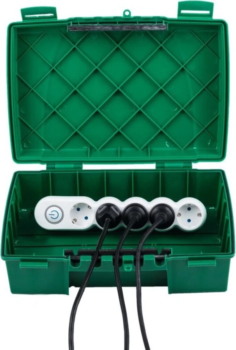 Heitronic Sicherheitsverteilerbox MAXIMUS GRÜN IP55
