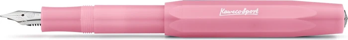 Kaweco Frosted Sport blush pitaya transparent, rechte Hand, breit