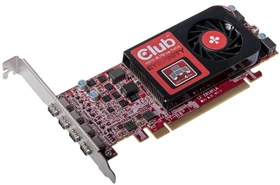 Club 3D Radeon HD 7750 Low Profile - Eyefinity 4, 2GB GDDR5, 4x mDP