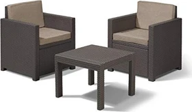 Jardin Allibert Victoria Balkon-Set braun, 3-tlg.