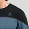 Odlo Revelstoke Performance Wool Warm Baselayer Funktionsshirt langarm black/provincial blue melange (Herren) Vorschaubild