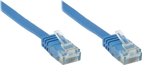 Good Connections Flach-Patchkabel, Cat6, U/UTP, RJ-45/RJ-45, 2m, blau
