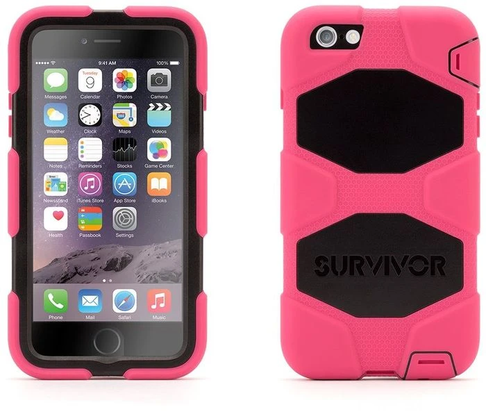 Griffin Survivor All-Terrain für Apple iPhone 6 Plus rosa/schwarz
