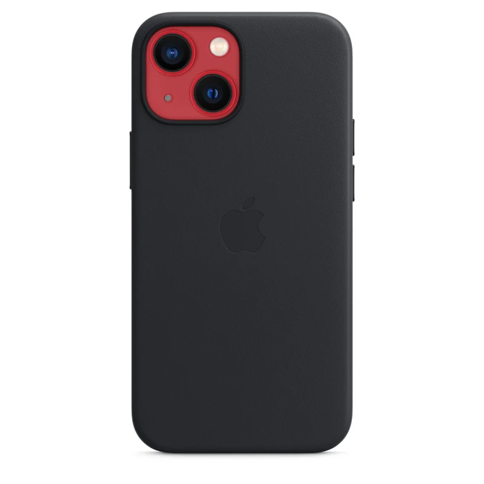Apple Leder Case mit MagSafe für iPhone 13 Mini Mitternacht
