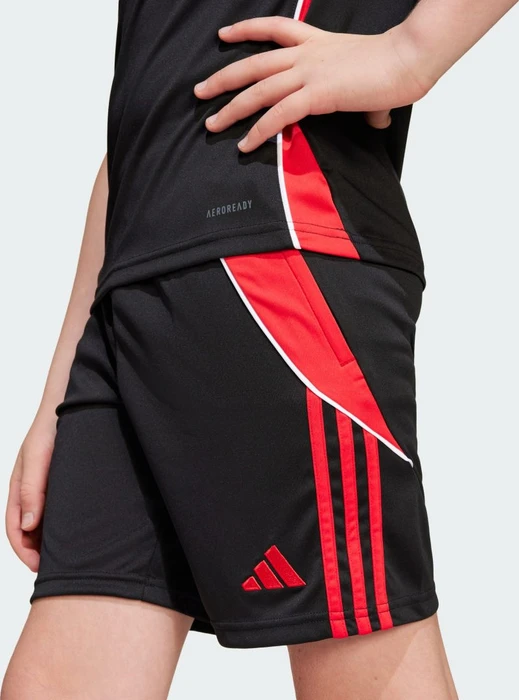 adidas Tiro 24 Trainingshose kurz black/pure ruby (Junior)