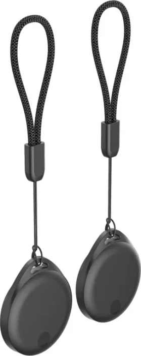 Hama Schlüsselfinder für Android und Apple Item Finder mit Bluetooth schwarz, 2er-Pack