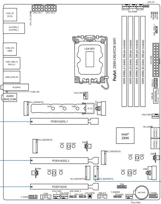 ASUS ProArt Z890-Creator WIFI (Intel 1851)