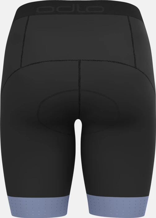 Odlo Zeroweight Fahrradhose kurz black/blue heron (Damen)