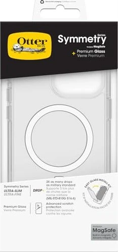 Otterbox Symmetry Clear mit MagSafe + Premium Glass für Apple iPhone 15 Pro Max