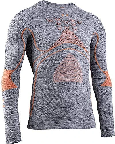 X-Bionic Energy Accumulator 4.0 Melange Kompressionsshirt langarm grey melange/orange (Herren)