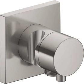 Keuco IXMO 59557 Comfort 2-Wege Ab- und Umstellventil mit Schlauchanschluss und Brausehalter eckig edelstahl-finish