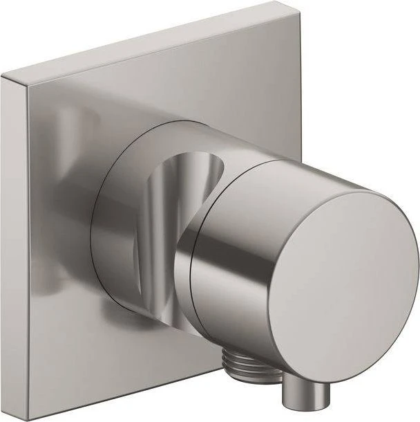 Keuco IXMO 59557 Comfort 2-Wege Ab- und Umstellventil mit Schlauchanschluss und Brausehalter eckig edelstahl-finish