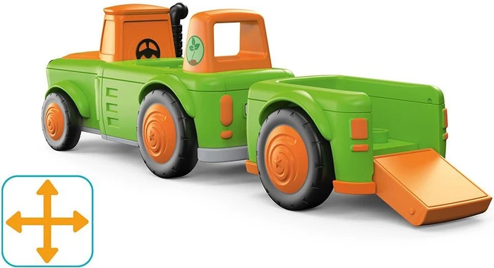 SIKU Toddys Frank Farmy Traktor mit Anhänger