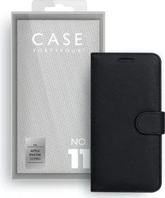 Case FortyFour No.11 für Apple iPhone 13 Pro Cross Grain Black