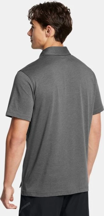 Under Armour Icon Poloshirt kurzarm castlerock light heather/white (Herren)
