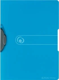 Herlitz easy orga to go Express-Clip Klemmmappe, A4, blau/transparent