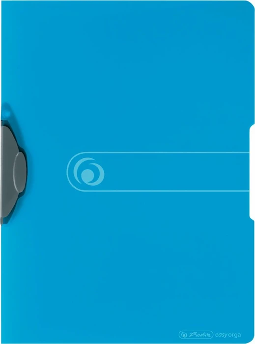 Herlitz easy orga to go Express-Clip Klemmmappe, A4, blau/transparent