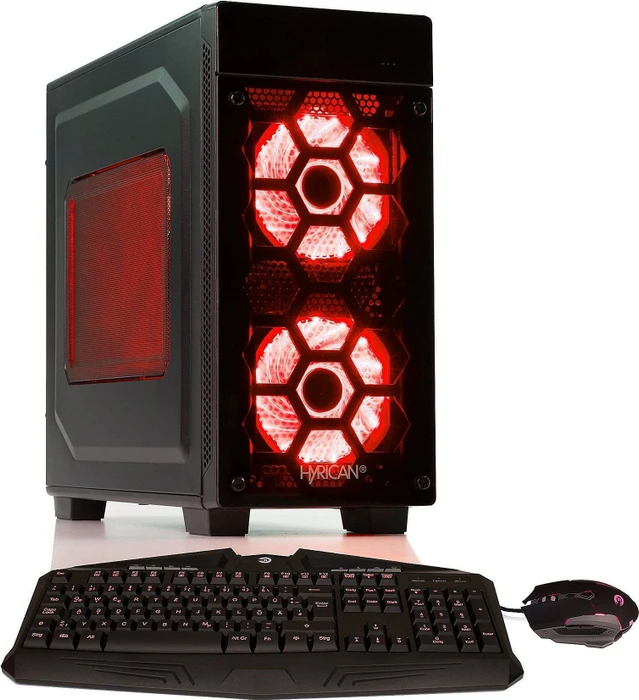 Hyrican Striker 6443, Red, Core i7-9700F, 16GB RAM, 480GB SSD, 1TB HDD, GeForce GTX 1660 Ti