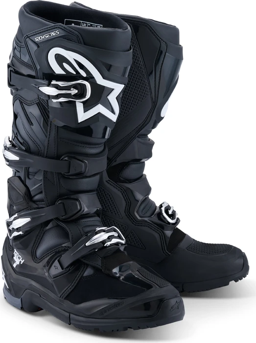 Alpinestars 2026 Tech 7 Enduro Motorradstiefel schwarz/grau/weiß