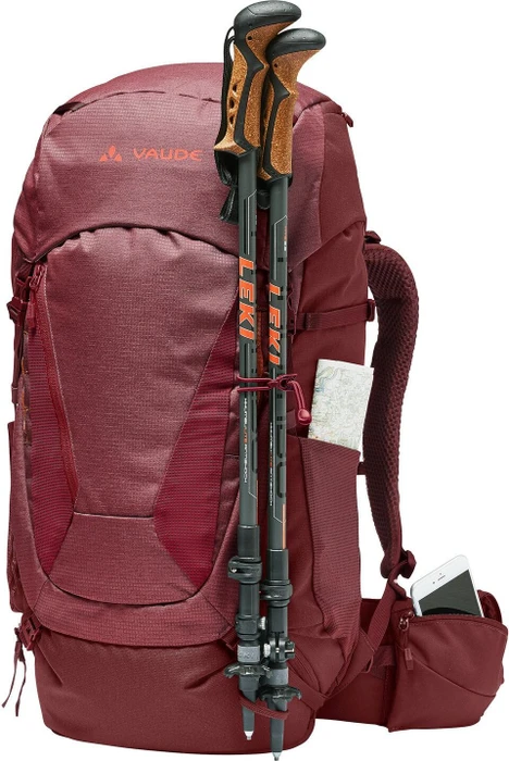 Vaude Asymmetric 48+8 Modell 2022 dark cherry (Damen)