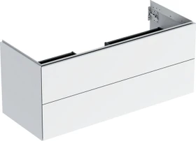 Geberit ONE Unterschrank für Waschtisch, mit zwei Schubladen, 120cm, weiß/lackiert hochglanz