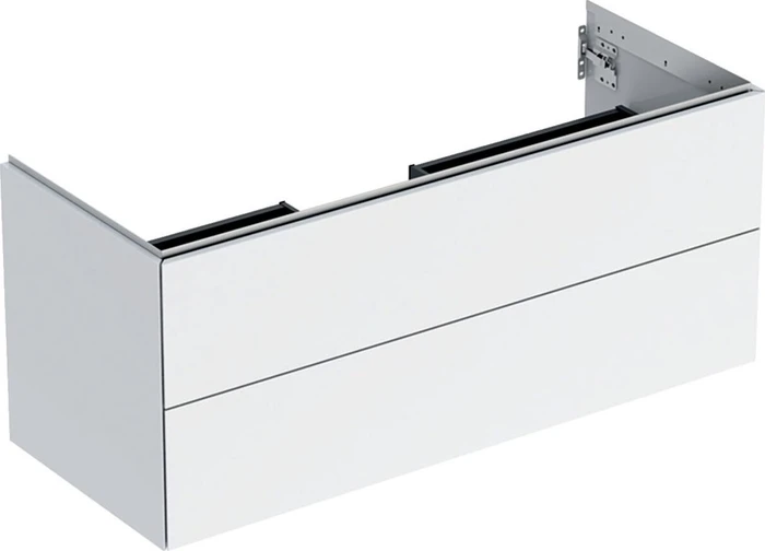 Geberit ONE Unterschrank für Waschtisch, mit zwei Schubladen, 120cm, weiß/lackiert hochglanz