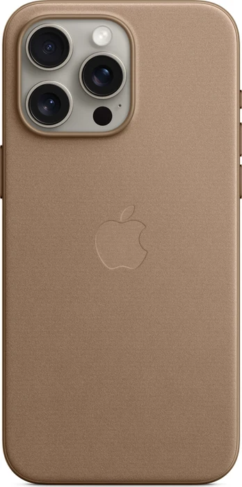 Apple Feingewebe Case mit MagSafe für iPhone 15 Pro Max taupe
