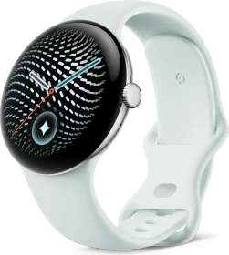 Google Pixel Watch 5 (LTE) 45mm polished silver mit Sportarmband fog