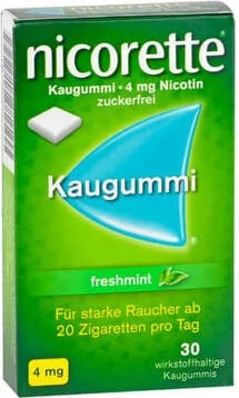 Pharma Gerke Nicorette Freshmint 4mg Kaugummis, 30 Stück