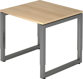 Hammerbacher Ergonomic Plus R-Serie RS08/E/G Schreibtisch 80x80cm Eiche/graphit