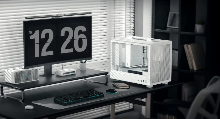 DeepCool CH160, weiß, Glasfenster, Mini-ITX