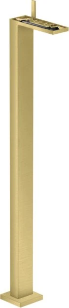 Hansgrohe Axor MyEdition Waschbeckenarmatur bodenstehend mit Push-Open Ablaufgarnitur ohne Platte brushed brass