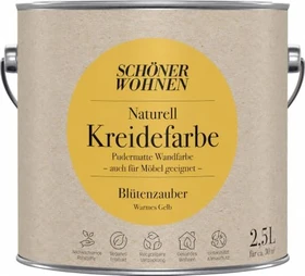 Schöner Wohnen Naturell Kreidefarbe innen blütenzauber warmes gelb, 2.5l