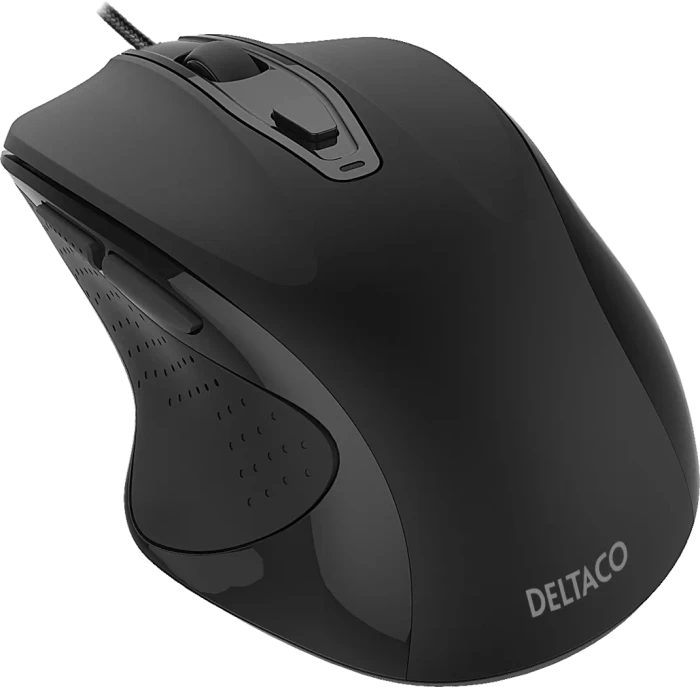Deltaco Office Wired Silent Mouse schwarz, USB