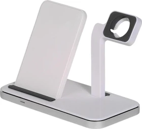 Vivanco 2in1 Wireless Fast Charger 10W weiß/grau