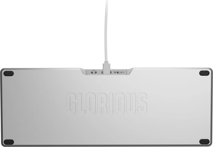 Glorious GMMK 3 Pro 65% Pre-built Gaming Keyboard, silber, LEDs RGB, Glorious Fox MX, USB, US