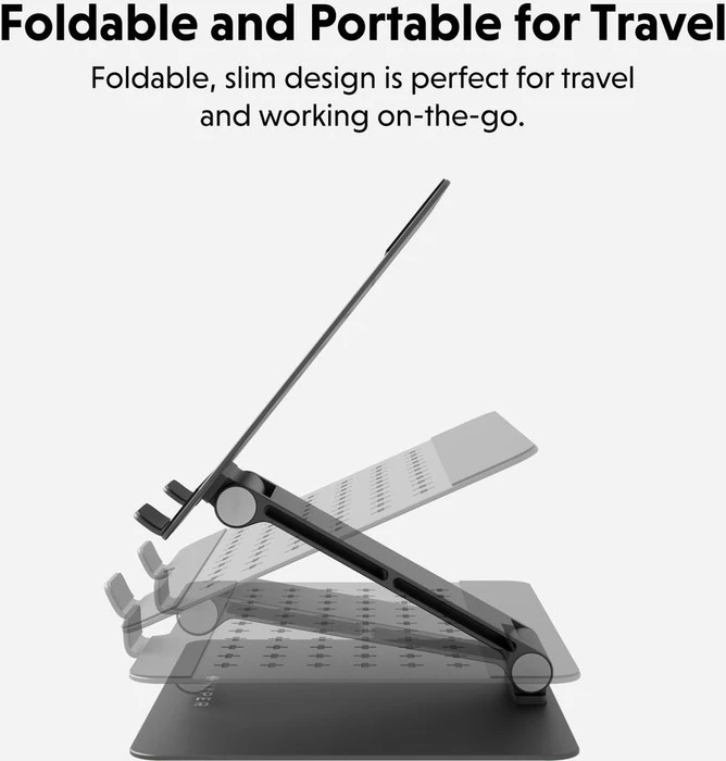 Targus HyperSpace, Notebook-Stand bis 16", Space Gray, grau, höhenverstellbar