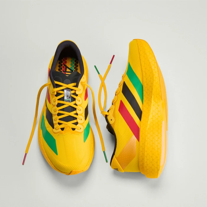 adidas Adizero Evo SL bold gold/vivid green/pure ruby (Herren)