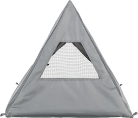 Trixie Outdoor Katzentipi Samoa mit Lüftungsgitter und Heringen, 55 x 50 x 55cm, grau