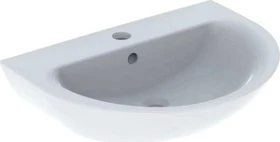 Geberit Renova Waschtisch 70cm, Hahnloch mittig, mit Überlauf, weiß/KeraTect