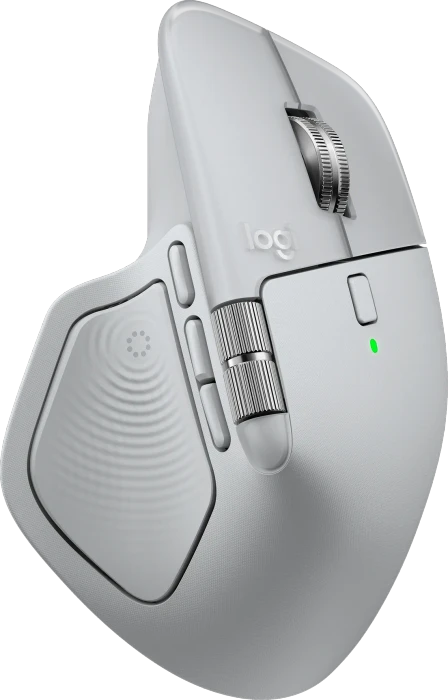 Logitech MX Master 4 Pale Grey, hellgrau, Logi Bolt, USB/Bluetooth