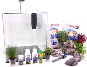 amtra NANOTANK Cubo System Aquarium mit Dekoration, 60l