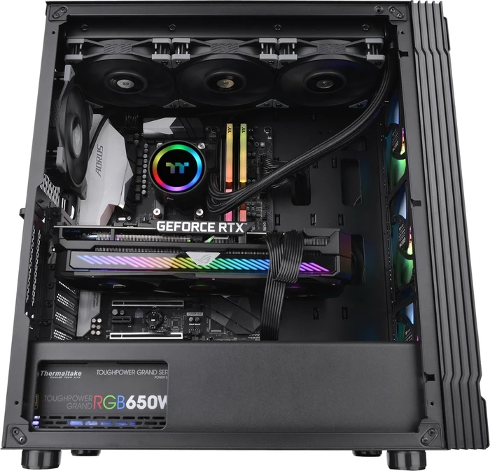 Thermaltake Tarvos, schwarz, Core i5-12600, 16GB RAM, 1TB SSD, GeForce RTX 3080