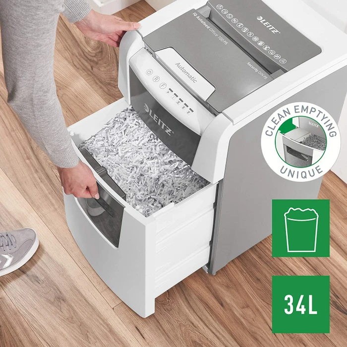 Leitz IQ Autofeed Small Office 100 P5, 2x15mm, weiß/grau